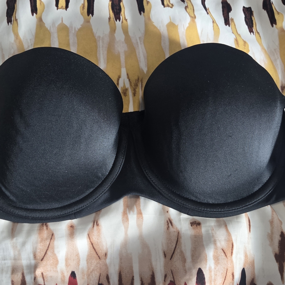 Cacique Classic Black Strapless Bra